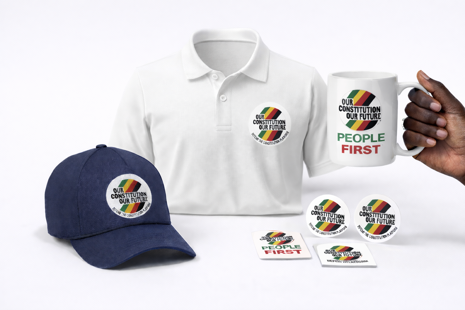 Sponsored merchandise pack ready for delivery